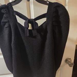GB Girls Black Off-the-Shoulder Sweater